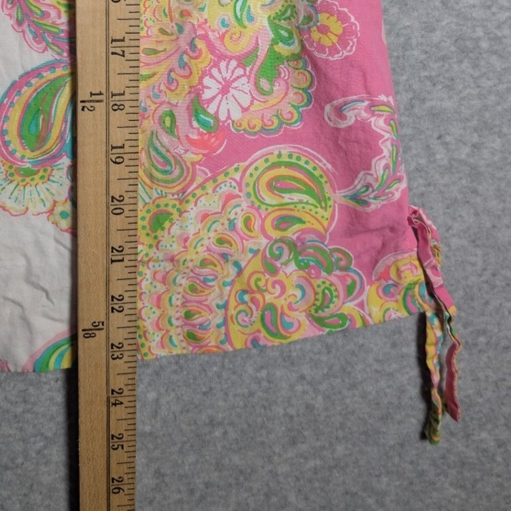 Lilly Pulitzer Girls Pink Paisley Floral Shift Dress Size 6 Sleeveless Preppy - Picture 8 of 8